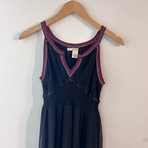 DKNY Vintage Knit Silk Sleeveless Dress